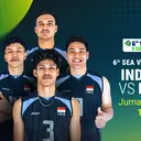 Streaming SEA V Cup Men - Indonesia vs Filipina: Penentuan Tiket Semifinal Hanya di Vidio