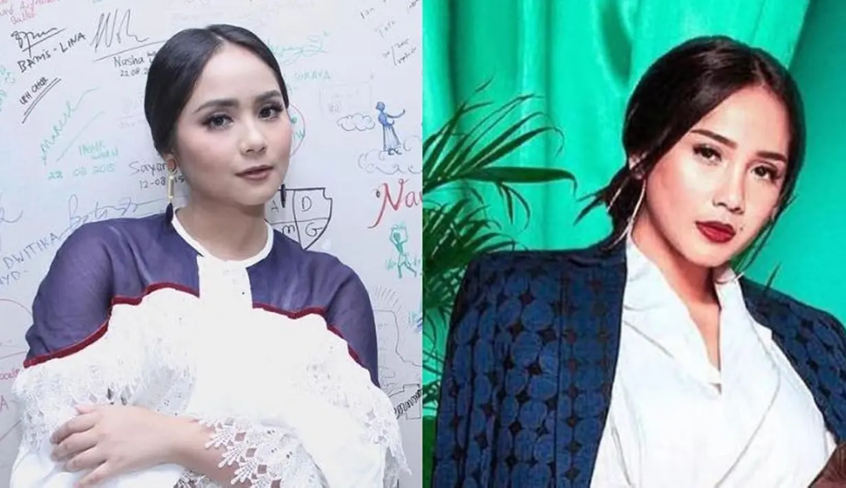 Aura cantik terpancarkan dari wajah Nagita Slavina dan Gita Gutawa dengan busana putih kombinasi hitam. Keduanya sama-sama terlihat menawan. Tak heran foto ini banjir like dan pujian dari netizen. (Liputan6.com/IG/gitagut/raffinagita1717)