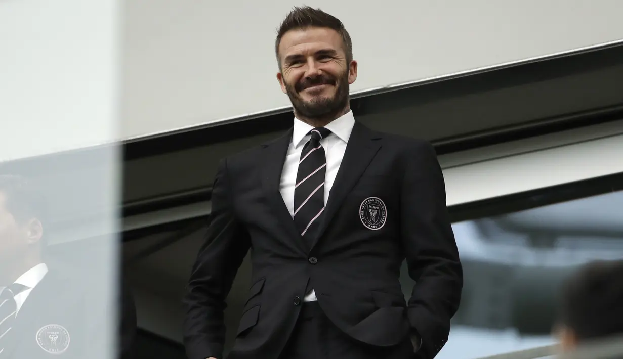 Mimpi David Beckham membentuk klub sepak bola di Amerika Serikat akhirnya terwujud. Kini David Beckham resmi menjabat sebagai Presiden Inter Miami FC. (Foto: AP/Marcio Jose Sanchez)
