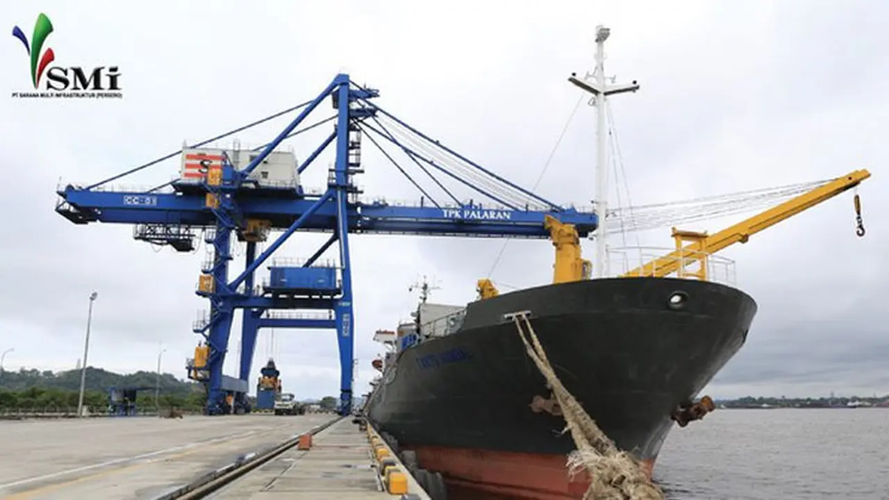 Sarana Multi Infrastruktur membiayai pembangunan pelabuhan kontainer Palaran Samarinda Kalimantan Timur. (Foto: SMI)