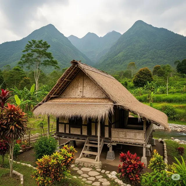 Denah Rumah Sederhana di Pegunungan. Foto: Gemini