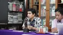 Sekjen AJI, Arfi Bambani, saat konferensi pers di kantor AJI, Jakarta, Selasa (23/12/2014). (Liputan6.com/Faizal Fanani)