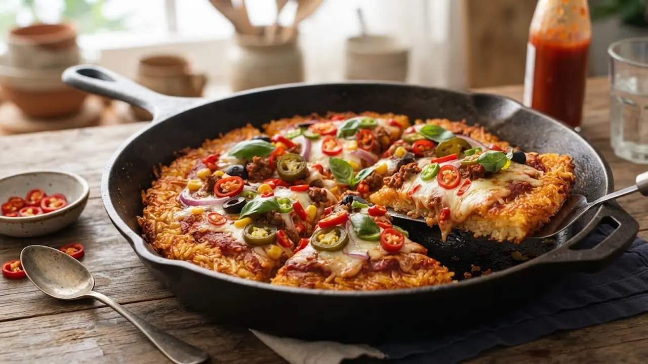 Resep Pizza Nasi Pedas