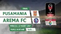 Susunan Pemain Pusamania Borneo FC Vs Arema FC