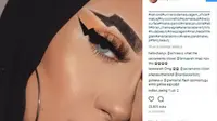 Intip sederet tren makeup alis unik sepanjang 2017 yang seru dan inovatif. (Foto: Instagram/ @shinybeautiz)