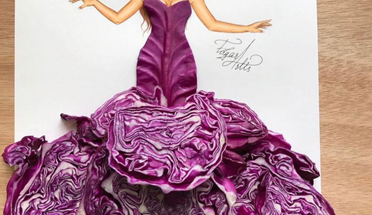 Terbuat Dari Makanan Sketsa  Desain Fashion Ini Keren 