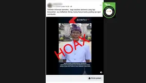 Cek Fakta: Hoaks Video Dirjen Bimas Hindu Umumkan Bantuan Umat dan Pembangunan Pura