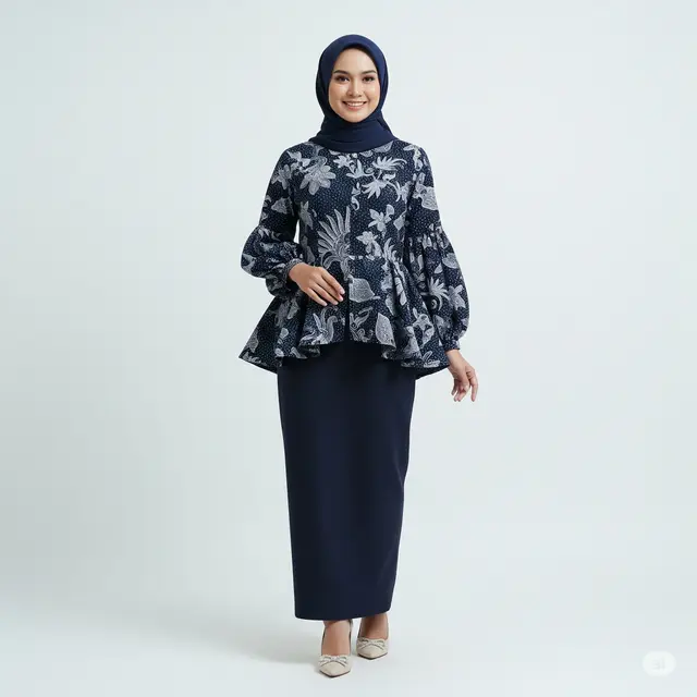 Model Kemeja Batik Peplum Wanita Pilihan untuk Berbagai Acara