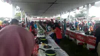 Ratusan orang mengikuti lomba masak dengan menu sehat di Alun-Alun Kidul Yogyakarta