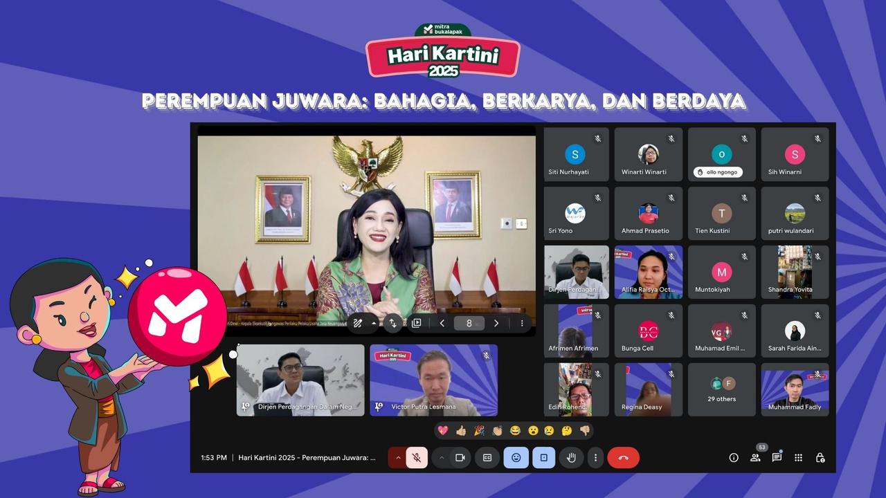 PT Bukalapak.com Tbk (BUKA) menyelenggarakan webinar inspiratif bertajuk “Perempuan Juwara: Bahagia, Berkarya, dan Berdaya”. (Foto: Bukalapak)