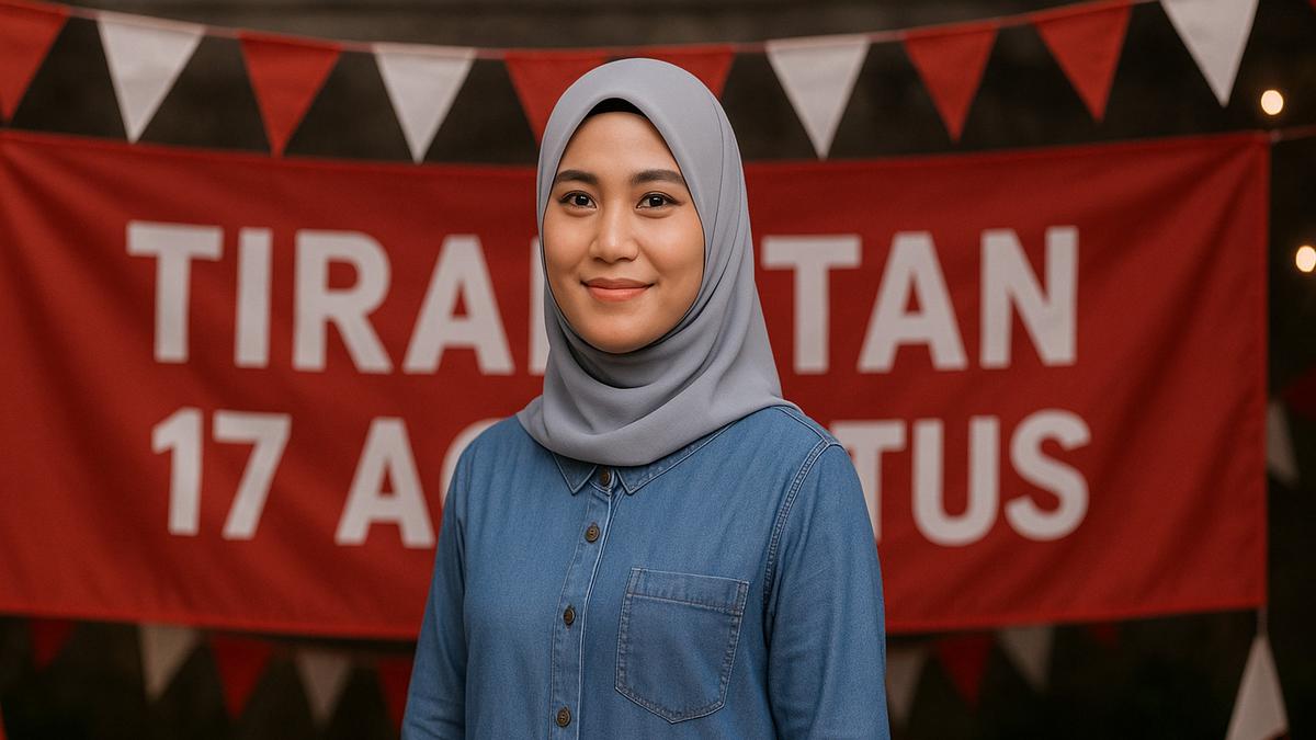 7 Model Gamis Simple untuk Acara Tirakatan 17-an, Tampil Anggun dengan Nyaman