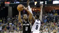 Aksi Kawhi Leonard saat Spurs kalah dari Grizzlies (AFP)