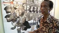 Cerita Sri Warso Wahono Memilih Jadi Pelukis karena Sunyi tapi Lebih Beradab.  foto: vidio.com  'Politik dalam Seni di Pameran Lukisan Sri Warso Wahono'
