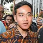 Wali Kota Solo Gibran Rakabuming Raka menghadiri Rapimnas II Partai Golkar di Kantor DPP Partai Golkar, Jakarta, Sabtu (21/10/2023). (Liputan6.com/Angga Yuniar)