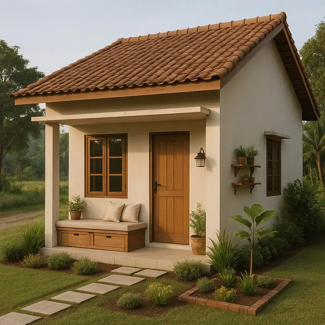 Desain Rumah Sederhana Minimalis 6x9 Meter di Desa