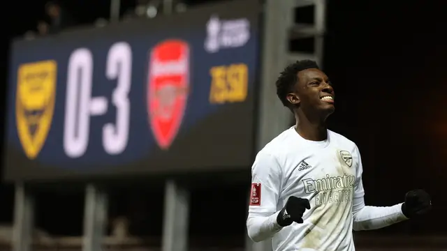 Penyerang Arsenal, Eddie Nketiah