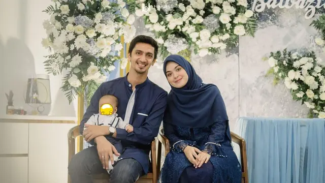 6 Momen Akikah Anak Vebby Palwinta dan Razi Bawazier, Berlangsung Khidmat