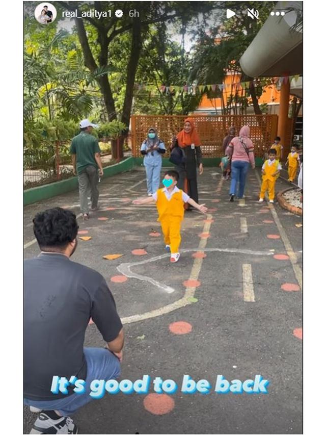 6 Potret Haru Ammar Zoni Jemput Putranya di Sekolah Usai Bebas dari Penjara