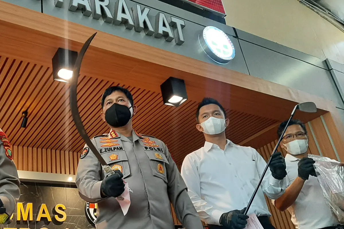 Konfrensi pers tawuran pelajar di Tangerang (Liputan6.com / Ady Anugrahadi)