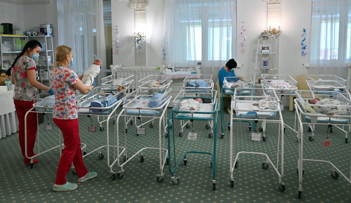 Foto Lockdown 100 Bayi Dari Ibu Pengganti Telantar Di Ukraina Page 1 Global Liputan6 Com