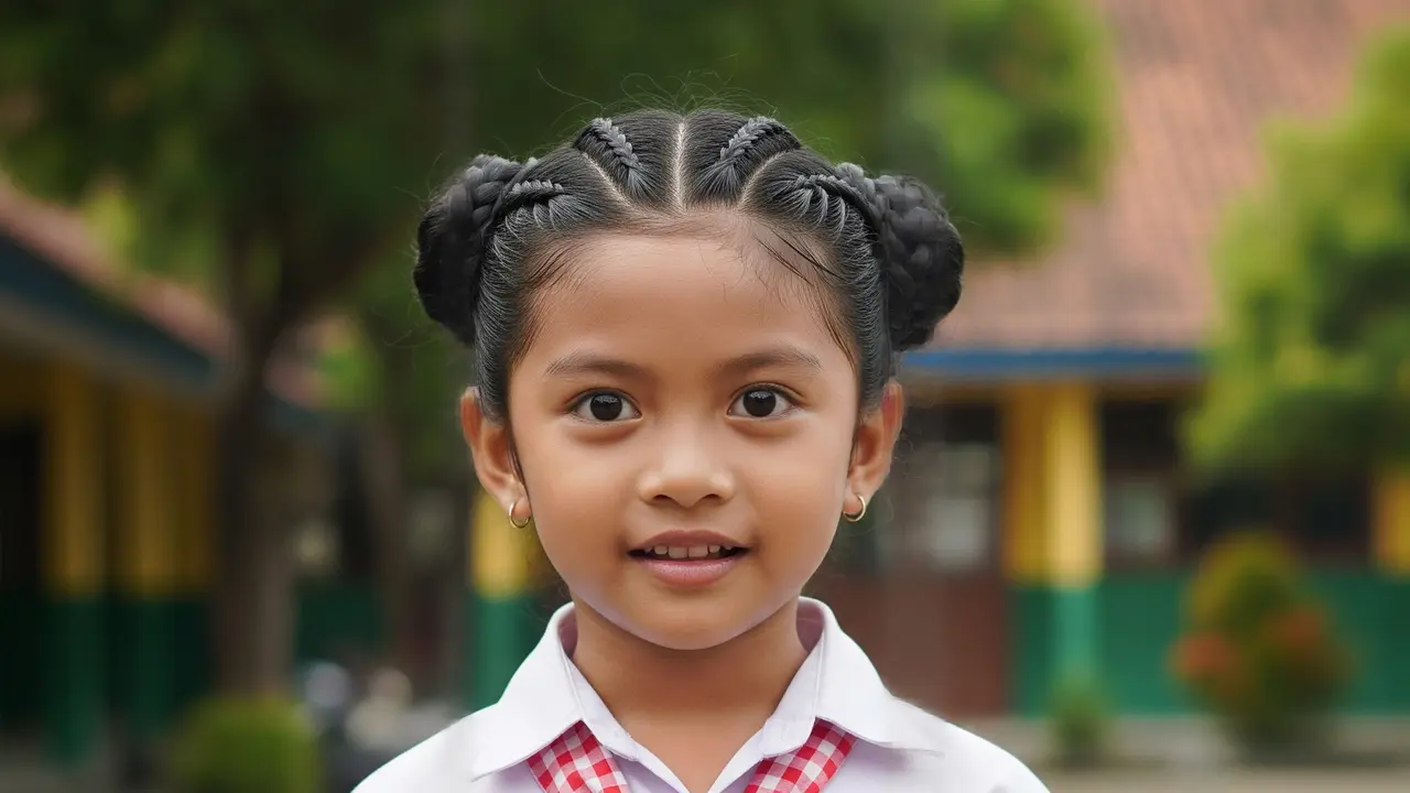 9 Model Rambut Anak Perempuan Sekolah Terbaru 2026, Pilihan Praktis dan Rapi