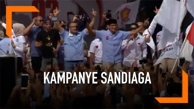 VIDEO: Gaya Berjingkrak Sandiaga Uno di Tangerang