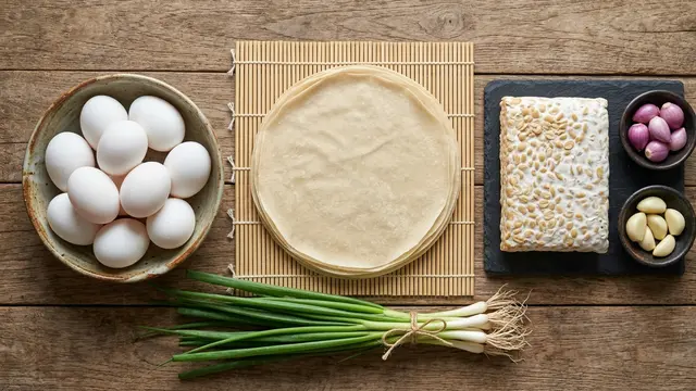Resep martabak telur isi tempe (AI Generated