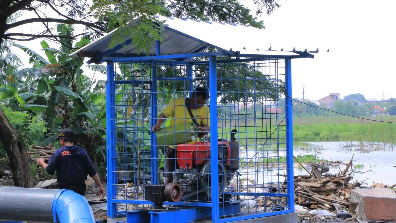 12 Pompa Satelit Mulai Dioperasikan di Tangerang untuk Sedot Banjir