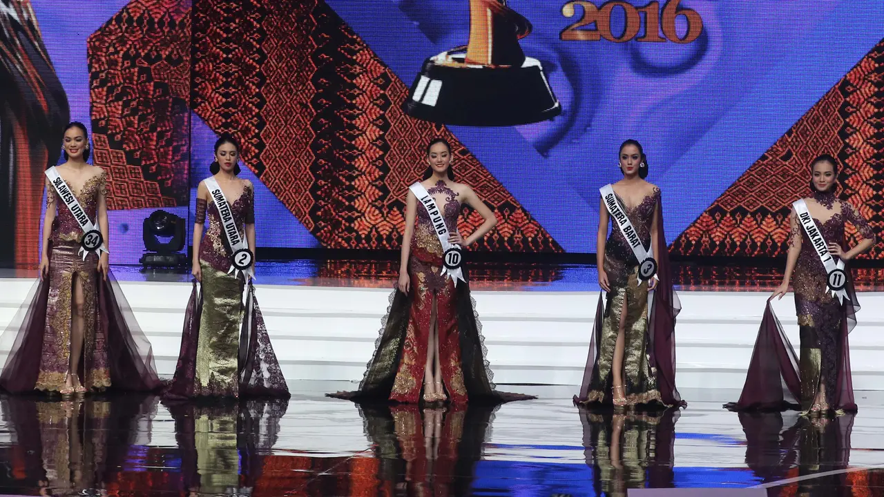 Indahnya Kebaya Intan Avantie untuk 5 Finalis Puteri Indonesia