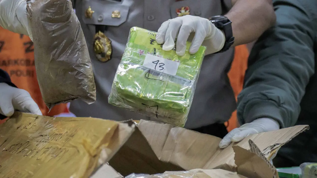 Polri Ungkap Peredaran Narkoba Jaringan Malaysia, 70 Kg Sabu Disita
