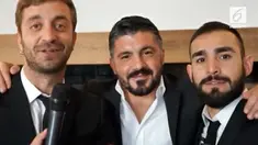 Pelatih baru AC Milan, Gennaro Gattuso malah mengucapkan 'Forza Inter'. Ada apa?