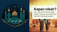 Ucapan Idul Fitri yang Sakral Hanya 'Selamat Hari Raya' dengan Tambahan 'Maaf Lahir Batin' Tanpa Dilanjutkan dengan Pertanyaan 'Kapan Nikah', 'Kapan Punya Anak', dan Kapan-Kapan Lainnya (Foto: Freepik)