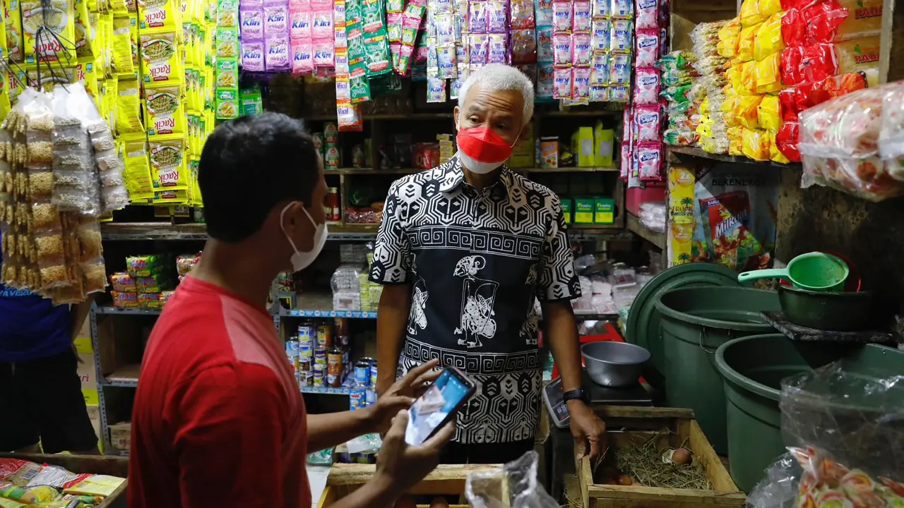 Gubernur Jawa Tengah Ganjar Pranowo, terus melakukan pembangunan dan revitalisasi pasar tradisional. (Istimewa)