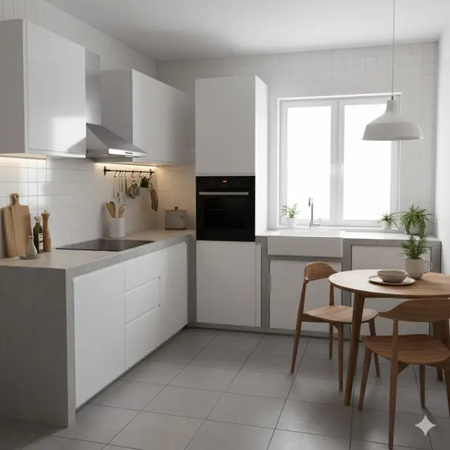 Dapur Cor Minimalis (Foto: Gemini AI)