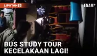 Bus Study Tour SD Kecelakaan di Jalan Lintas Sumatera