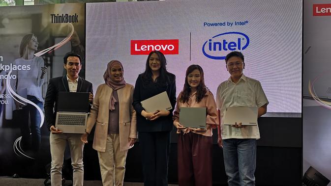 Lenovo baru saja memperkenalkan laptop baru dengan seri Thinkbook (Liputan6.com/Agustinus M.Damar)