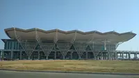 Bandara Kertajati Kabupaten Majalengka akan menjadi bagian dari embarkasi antara pada musim haji 2018. Foto (Liputan6.com / Panji Prayitno)