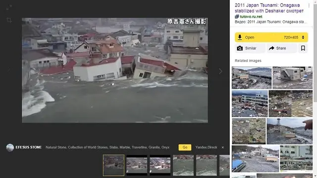 Gambar Tangkapan Layar Penelusuran Foto dengan Situs Yandex.