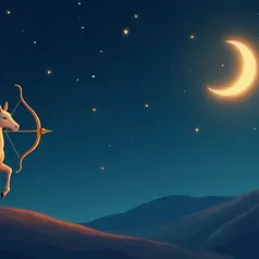 logo ramalan zodiak sagitarius (sumber: AI generated)