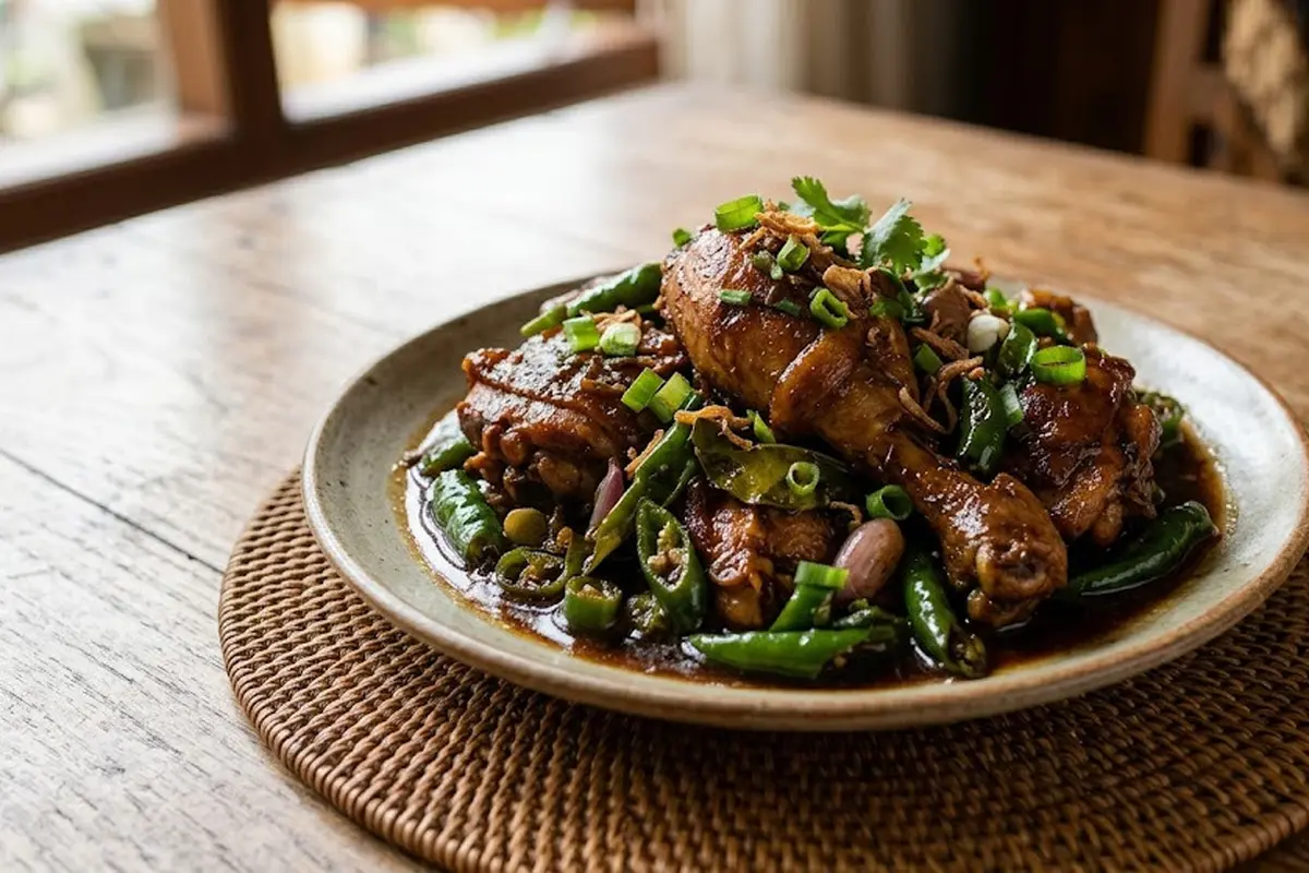 Resep Ayam Kecap Cabai Hijau ala Warung Rumahan