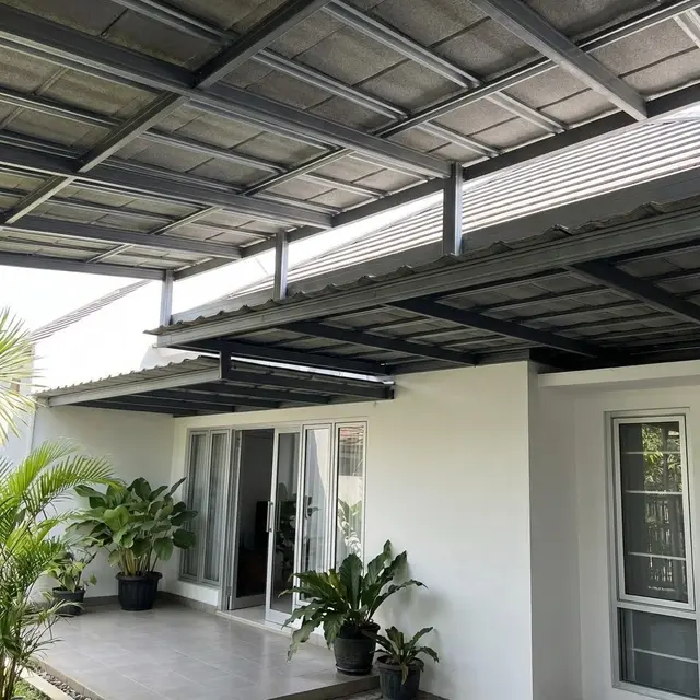 Atap Teras Rumah Baja Ringan Minimalis