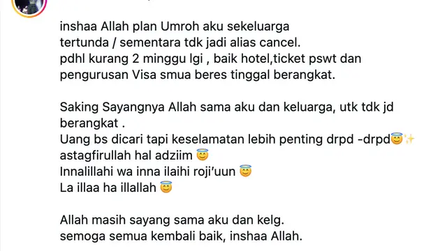 Unggahan Inul Daratista. (Foto: Dok. Instagram @inul.d)