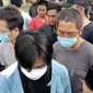 TKA China yang diamankan saat demonstrasi mahasiswa di Kota Kendari.(Liputan6.com/Ahmad Akbar Fua)