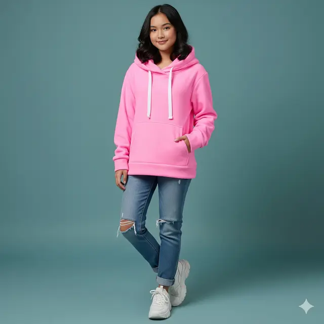Outer Kerah Hoodie Casual Remaja Kekinian. Gemini