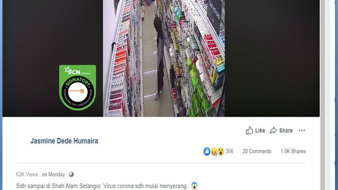 Cek Fakta: Wanita Muda Meninggal Mendadak saat Belanja di Toko Karena Virus Corona, Fakta atau Hoaks?
