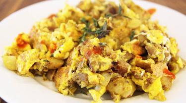 Resep Cara Membuat Orak Arik Telur Kornet Gurih Pedas Lifestyle Fimela Com