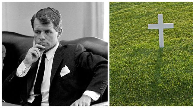 Robert Kennedy dimakamkan di samping kakaknya, John F Kennedy