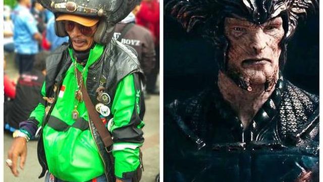 8 gaya ojol tirukan gaya pahlawan super