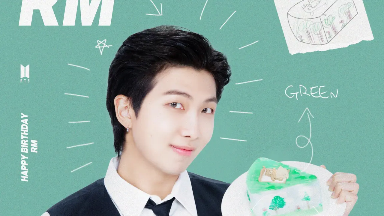 RM Ulang tahun (sumber foto : twitter BTS Official )