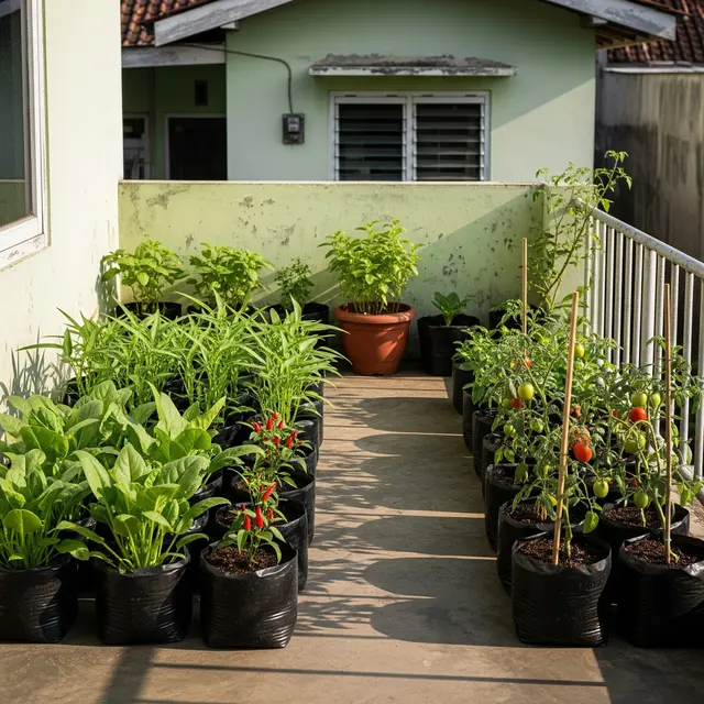 9 Ide Kebun Sayur Hemat Biaya di Kontrakan Sepetak, Panen Segar Lahan Terbatas